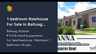 1-bedroom Rowhouse For Sale in Baliuag Bulacan