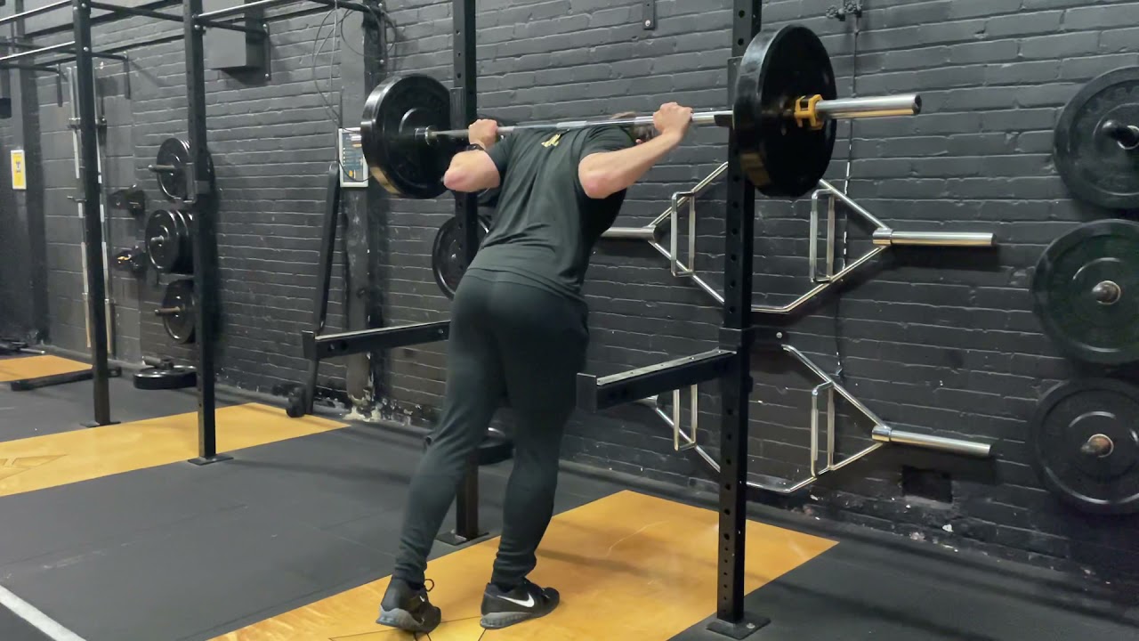 Low Bar Pin Squat