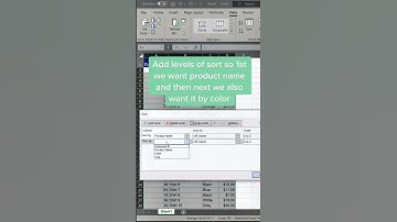 Sorting in excel #excel #tutorials #exceltips #exceltraining #excelforbeginners