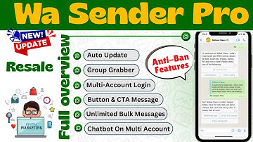 WA Sender Pro & Button Sender  WhatsApp Marketing Software Features & Bulk Messaging Tutorial