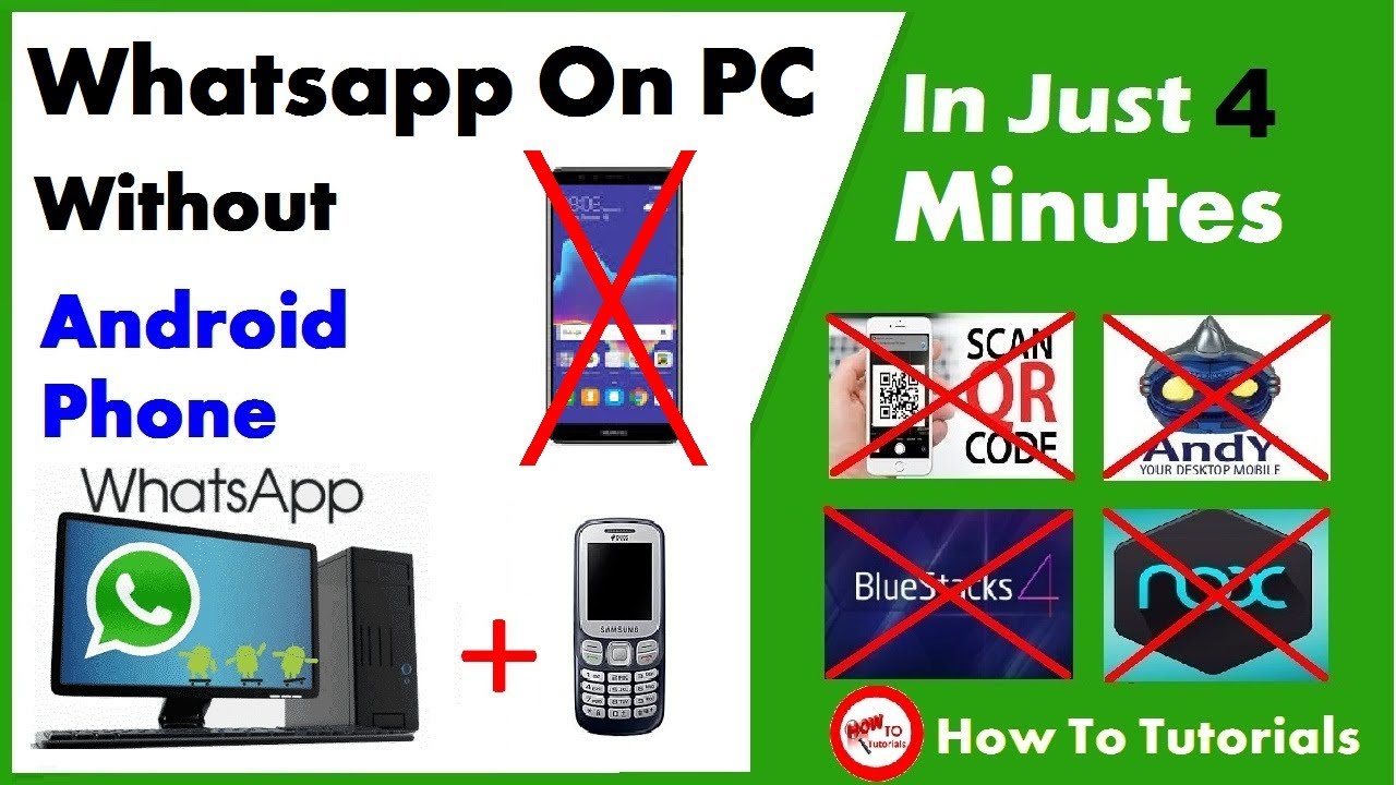 How To Use Whatsapp On Pc Without Smartphone Youtube