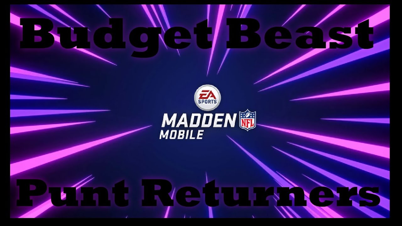 Budget Beast Punt Returners! Madden Mobile 21 YouTube