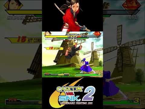 Hibiki Stun Combo Capcom vs SNK 2 #retrogaming