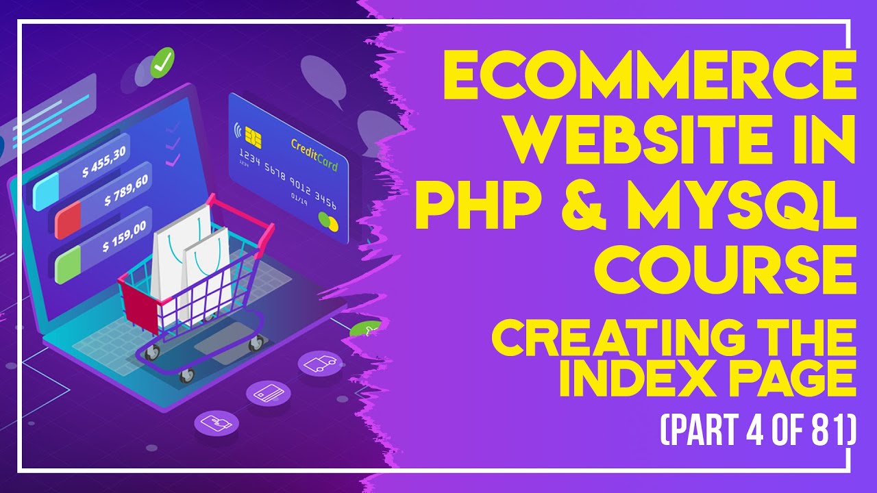 ⁣E-Commerce website in PHP & MySQL in Urdu/Hindi part 4 creating the index page