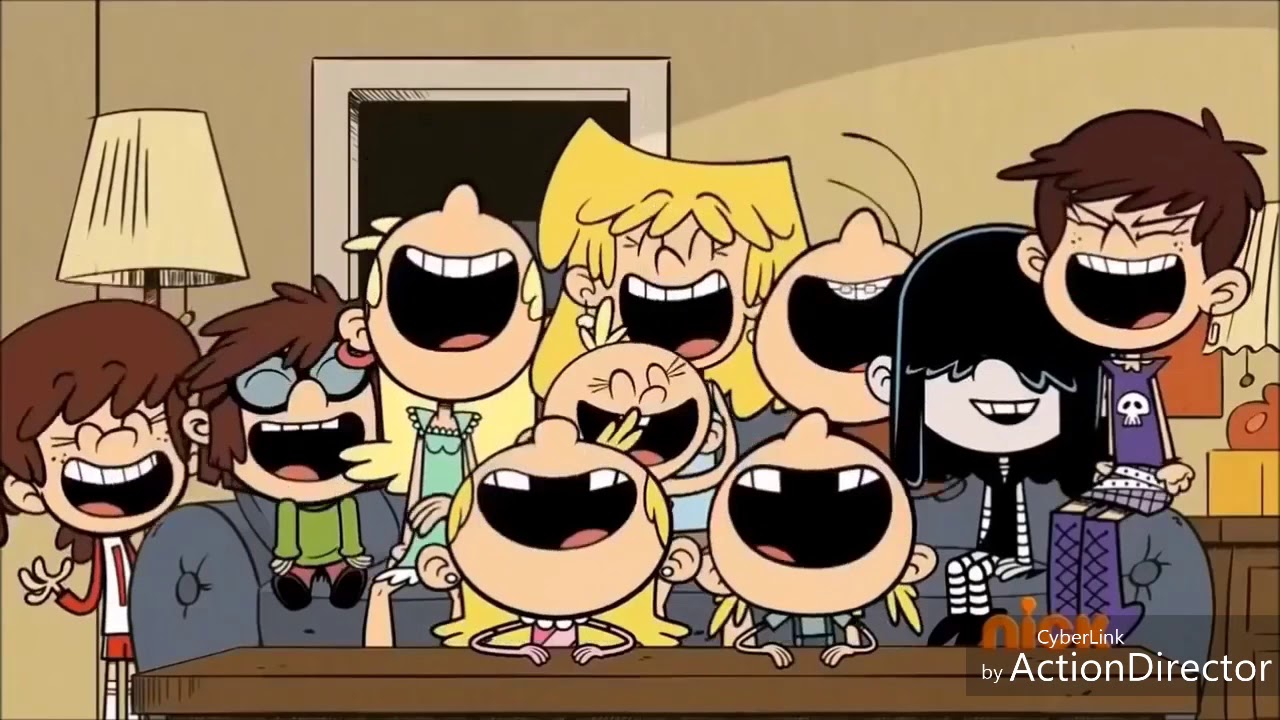 The loud sisters laughing at Sp00nerism - YouTube
