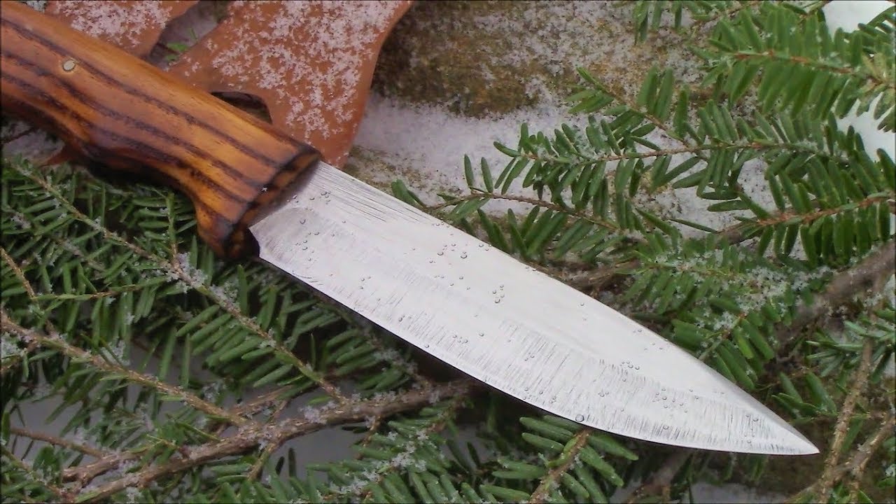 Making My First Hidden Tang Knife FILE KNIFE YouTube