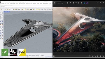 Pirouette Pedestrian Bridge in RHINO 3D | | Grasshopper 3d and Rhino | ENGLISH