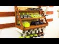 Building a Cordless Drill Charging Station and Storage Rack on a French Cleat Wall