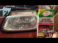 Turtle Wax Headlight lens restorer (Foggy Headlights Fix)