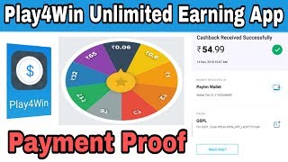 Play4Win Unlimited Earning App | Payment Proof screenshot 2