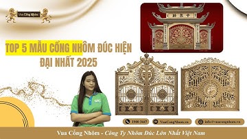 Top 5 mẫu cổng nhôm đúc hiện đại nhất 2025| VUA CỔNG NHÔM