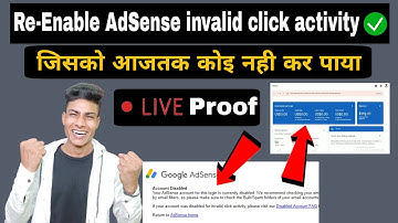 how to re-enable adsense account disabled for invalid click activity | disable adsense re-enable