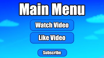 How to make a Main Menu in Unity