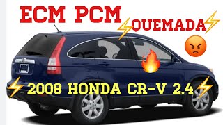 How to diagnose ⚡️ECM PCM⚡️2008 🚘Honda CR-V 2.4 😜