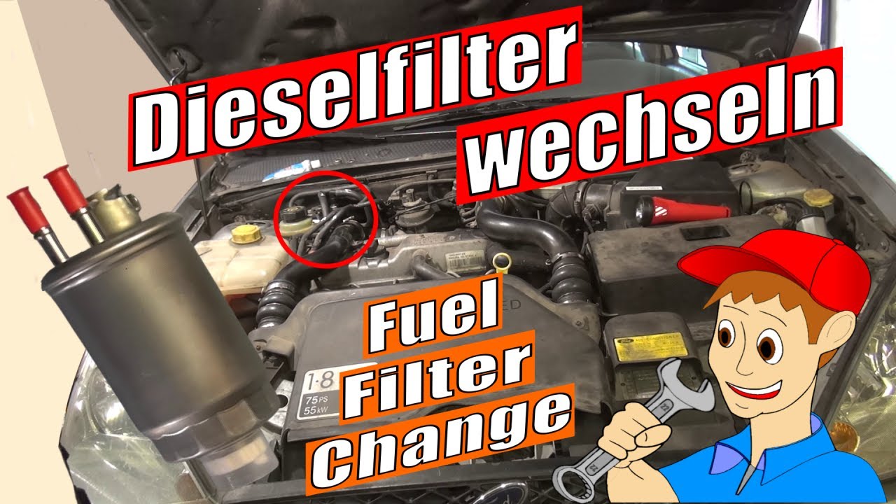 Ford Focus 1.6 Tdci Dieselfilter Wechseln Kosten Ford Focus Mk1 1.8 TDDI Dieselfilter wechseln - YouTube