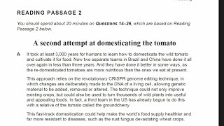 A second attempt at domestication of tomato, Explanation, book 17 test 2 passage 2