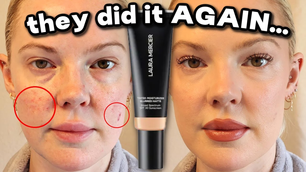 QUICK REVIEW OF THE NEW LAURA MERCIER OIL FREE TINTED MOISTURIZER MATTE BLUR