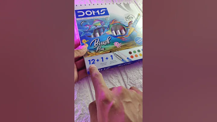 Drawing with Doms Brush pen😍 : tutorial #art #shorts #trending