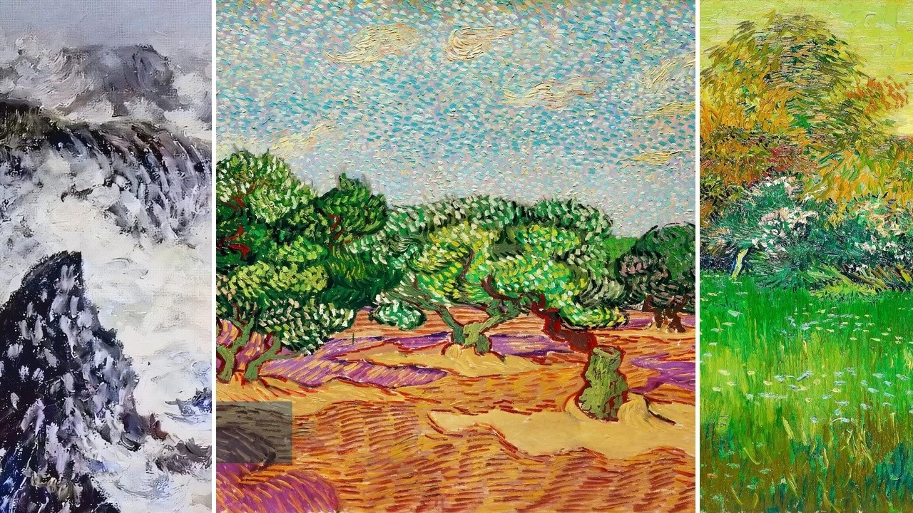 Fine Art TV — Silent Art Gallery · August 29 Morning | van Gogh · Olive Trees & others