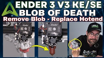 Fix "BLOB OF DEATH". Install new Hotend: Creality Ender 3 V3 KE / SE  - 3D Printer
