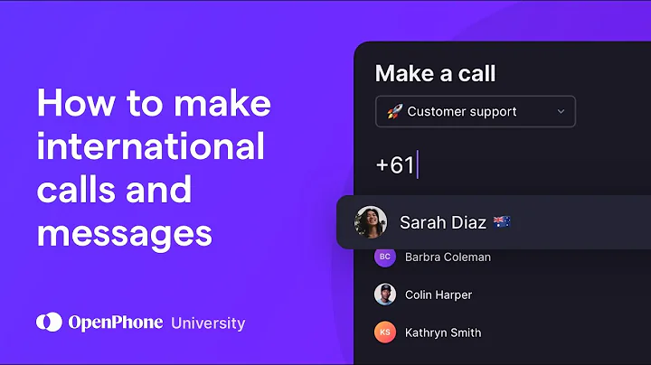 How to make international calls and messages in Quo (formerly OpenPhone)