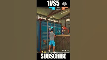 FREE FIRE 🔥 1V5 CLUTCH #shorts #video #freefire