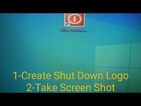 How to Add a shutdown button to your Desktop + How to take a screenshot on a Computer