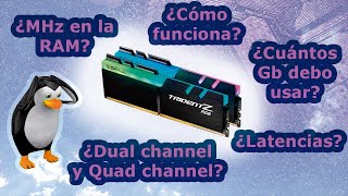 Que son las latencias, Dual Channel, Gb, MHz de la Memoria RAM | Explicado fácil y con ejemplos