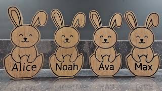 Easter bunnies for the grandkids #CNC #DIY #Woodworking #38