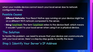 Solving the Network Error in React Native POST Requests with Axios