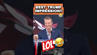 Sec Pete Hegseth With The Best Trump Impression You'll Hear Today!😂 Wealth