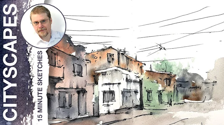 #114 Ink Pen Street Sketching (Watercolor Cityscap...