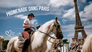 JE ME PROMÈNE À CHEVAL DANS PARIS ✨ (Route Eiffel 2022)