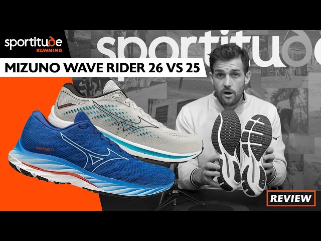 Mizuno Wave Rider 26 vs 25 Comparison Shoe Review