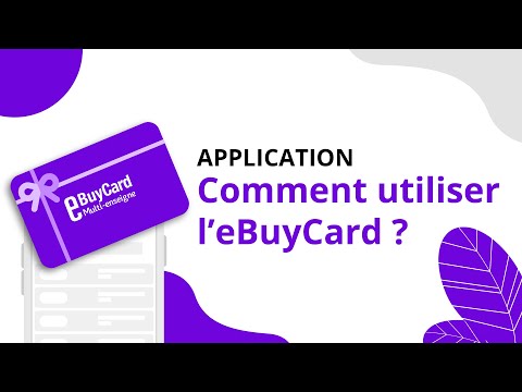 Comment utiliser l'eBuyCard sur l'application ?