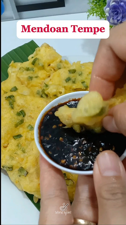 Recipe for mendoan tempeh with soy sauce and chili sauce