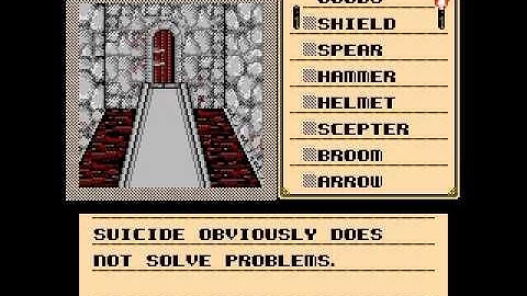 Shadowgate (NES) - Oil Death