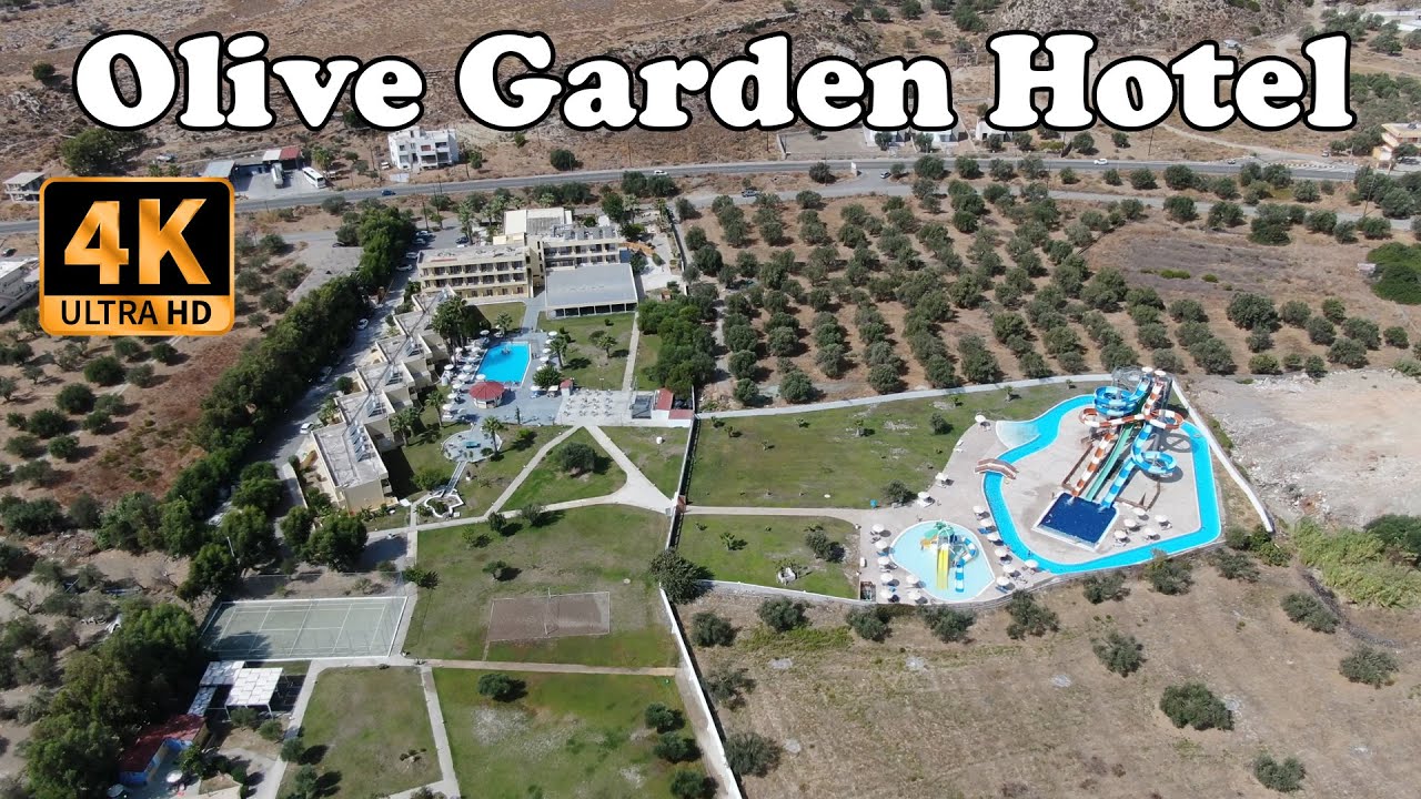Olive Garden Hotel in 4K, Lardos, Rhodes, Greece En ayrıntılı hotel