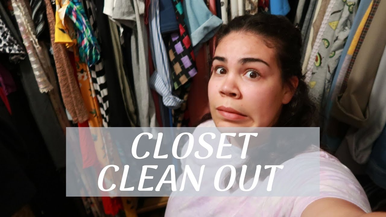 CLOSET CLEAN OUT | Declutter and Organize My Closet - YouTube
