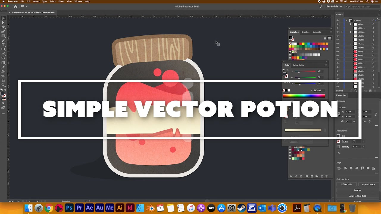 Simple Vector Potion Tutorial - 01 - YouTube