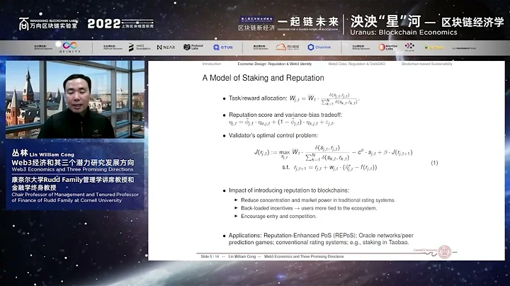 2022 Wanxiang Blockchain Global Blockchain Summit + Keynote Speech+ William Cong