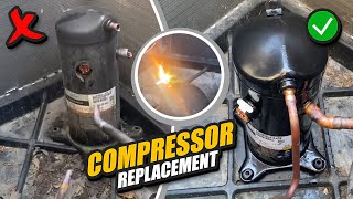 How to Replace a Defective Copeland Compressor in a Rheem 4 ton Outdoor Central AC Condenser