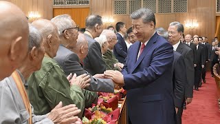 纪念中国人民抗日战争暨世界反法西斯战争胜利80周年招待会在京隆重举行 习近平发表重要讲话︱纪念中国人民抗日战争暨世界反法西斯战争胜利80周年文艺晚会《正义必胜》在京隆重举行