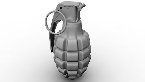 Autodesk Maya - Grenade Modeling