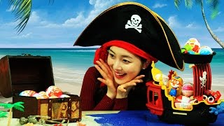 [유라] 장난감(toy)_킨더조이 보물섬 보물찾기 해적선 모래 바다 배 뽀로로 kinderjoy a treasure island treasure hunt sand sea ship screenshot 4