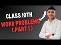Word Problems | class 10th Word Problems based | pair of linear equations in two variables | PART 1