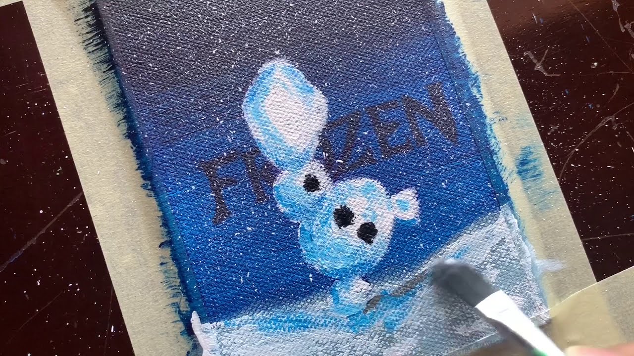 Disney Olaf From Frozen Acrylic Painting Daily Challenge 199 YouTube