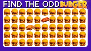 【Easy, Medium, Hard Levels】Can you Find the Odd Letter in 15 seconds?-🍕🍔 Junk Food Edition Part-2