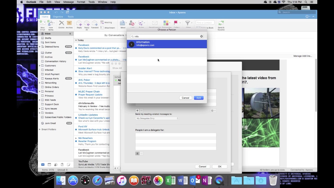 Office 365 Shared Mailbox In Outlook For Mac YouTube