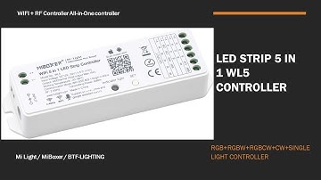 LED Strip 5 in 1 Miboxer WL5 Controller Processed